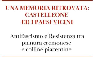 Anpi Castelleone presentazione libro ' Una memoria ritrovata' con Gian Carlo Corada