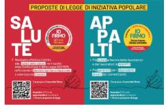 La campagna di raccolta firme della Cgil per la Salute e  sugli Appalti