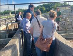 (CR) Visita al depuratore con i rappresentanti dei Quartieri 9 e 15
