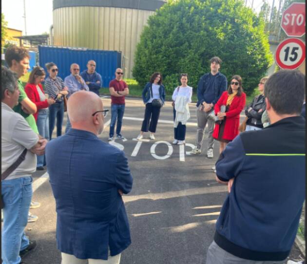 (CR) Visita al depuratore con i rappresentanti dei Quartieri 9 e 15