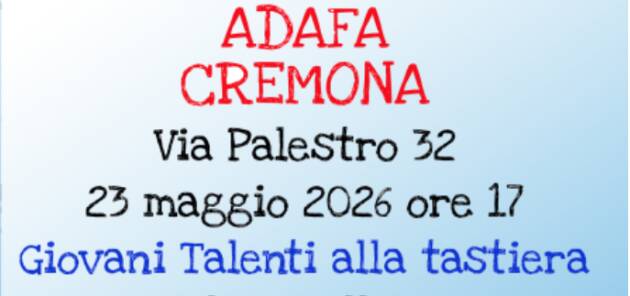 ADAFA Due iniziative da non perdere nel pomeriggiodi sabato 23 maggio 206