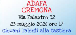 ADAFA Due iniziative da non perdere nel pomeriggiodi sabato 23 maggio 206