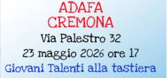 ADAFA Due iniziative da non perdere nel pomeriggiodi sabato 23 maggio 206