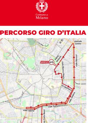 GIRO D’ITALIA. DOMENICA 24 MAGGIO TORNA A MILANO: