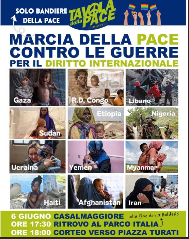 Manifestazione per la pace 6 giugno 2026 - Casalmaggiore