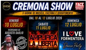 Cremona Show 2026 al Parco di Porta Mosa 10-11-12  luglio 2026