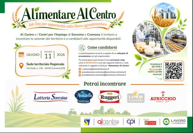 Soresina Alimentare al Centro – un Job Day
