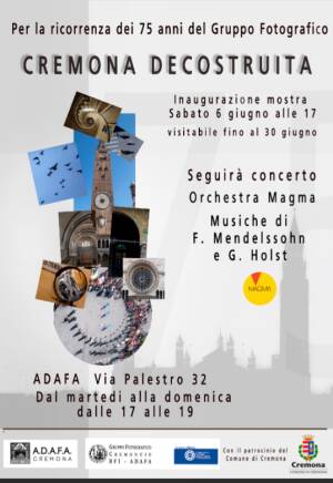 ADAFA mostra fotografica 'Cremona decostruita'