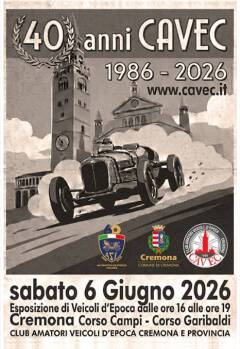 (CR)  '40 anni di CAVEC' 1986-2026 - Sabato 6 giugno 2026