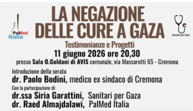 (CR) Incontro La negazione delle cure a Gaza