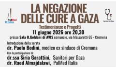 (CR) Incontro La negazione delle cure a Gaza