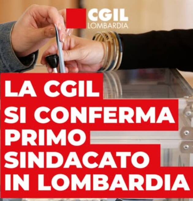 Elezioni RSU: la CGIL si conferma saldamente primo sindacato in Lombardia