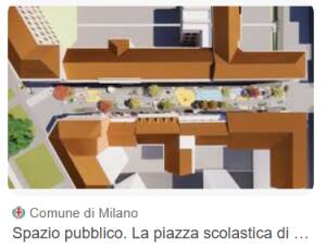 (MI) SPAZIO PUBBLICO. LA PIAZZA SCOLASTICA DI VIA SACCHINI DIVENTA UN’OASI VERDE 