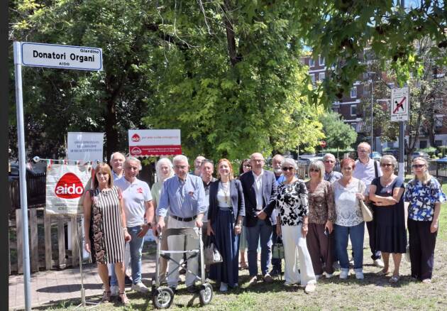 Cremona onora i donatori d’organi con un giardino a loro intitolato