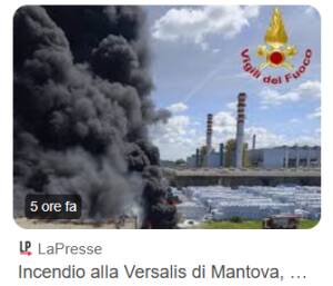 INCENDIO VERSALIS MANTOVA, M5S