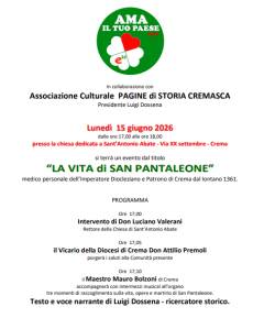 Alla scoperta di San Pantaleone, Santo Patrono della Città di Crema.
