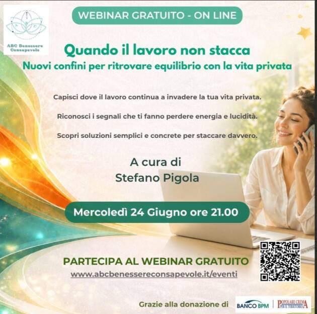 ABC Crema I Mercoledì del Benessere