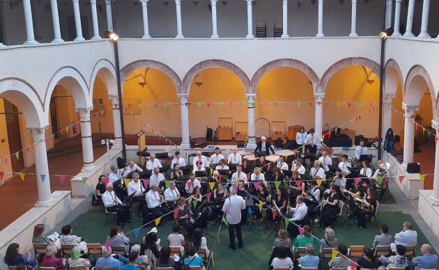 Concerto della Banda cittadina di Brescia nell’ambito della Sagra patronale.