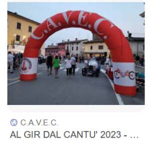 Cavec Montodine Al gir dal Cantù, manifestazione con auto storiche