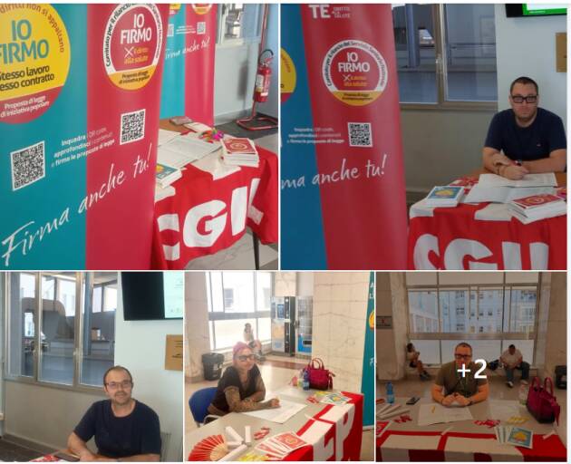 CGIL Cremona LA RACCOLTA FIRME CONTINUA