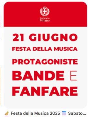 (MI) FESTA DELLA MUSICA. DOMENICA 21 GIUGNO DOPPIO CONCERTO ALLA LOGGIA DEI MERCANTI