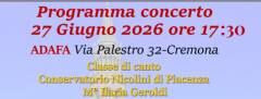 Adafa Invito al concerto con Ilaria Geroldi e i suoi allievi 