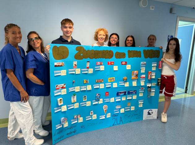 Il Liceo Galilei dona un pannello informativo al Centro Diabetologico di ASST Crema
