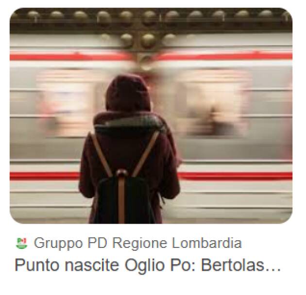 PUNTO NASCITE OGLIO PO, PILONI (PD): BERTOLASO RIBADISCE LA CHIUSURA DEFINITIVA