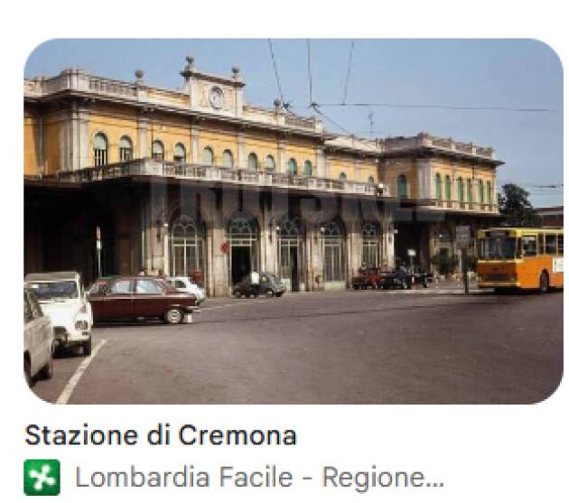 DAL 6 AL 26 LUGLIO SOSPESA LA CIRCOLAZIONE DEI TRENI A CREMONA
