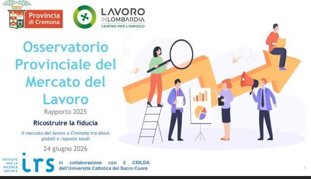 Il Rapporto annuale sull'andamento MdL nell'anno 2025 presenttato a Crema