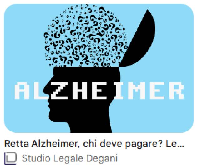 RETTE ALZHEIMER RSA, PILONI (PD): CONTINUITÀ DEI SERVIZI A RISCHIO.