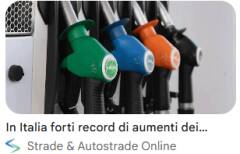 Carburanti: Misiani (PD), promesse tradite, governo ascolti nostre proposte