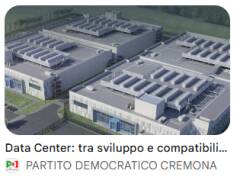 Data Center a Pozzaglio: presidio martedì 28 luglio davanti alla Provincia di Cremona