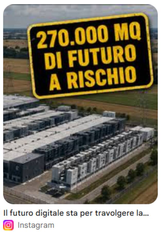 DATA CENTER A POZZAGLIO, LA PROVINCIA: «ORA LA CONFORMITÀ URBANISTICA