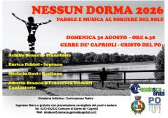 Domenica 30 agosto torna il concerto all’alba “Nessun Dorma” 