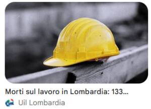 MORTI LAVORO LOMBARDIA PRIMO SEMESTRE DEL 2026: 75 VITTIME -3,8%  SUL 2025