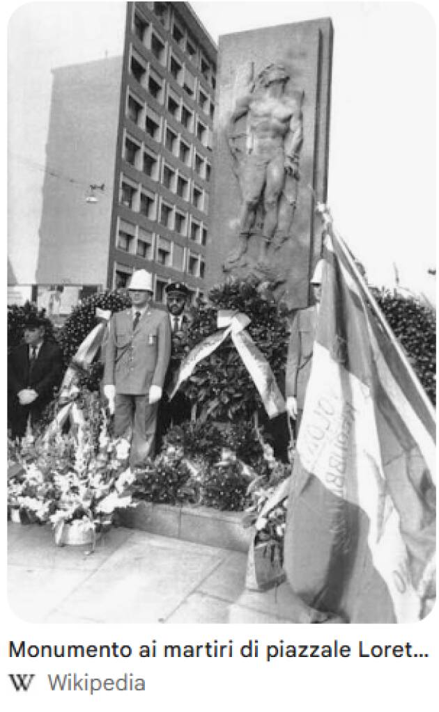 MILANO È MEMORIA. LUNEDÌ 10 AGOSTO MILANO RICORDA I 15 MARTIRI DI PIAZZALE LORETO