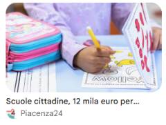 (PC) Scuole cittadine, a disposizione 12 mila euro per le iniziative che promuovano stili di vita attivi e sostenibili