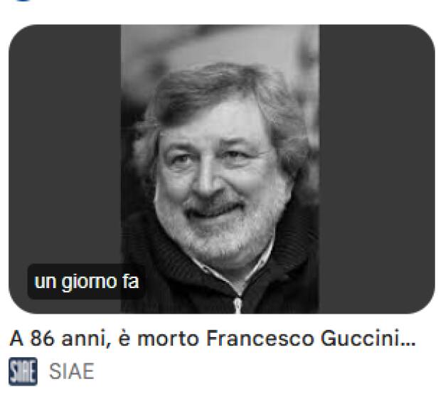 CNDDU Scomparsa di Francesco Guccini, profondo cordoglio