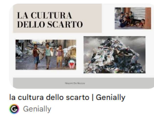 LA CULTURA DELLO SCARTO VINCENZO ANDRAOUS (PAVIA)