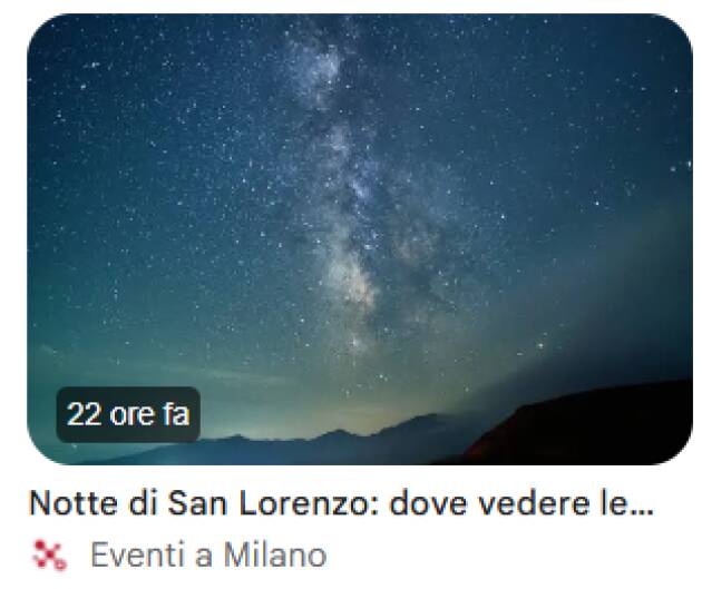 LNotizie-Notte di San Lorenzo, in Lombardia