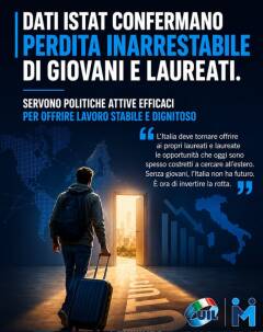 UIL l’Italia continua a subire una perdita inarrestabile di capitale umano qualificato.
