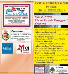 Italia Cuba Cremona presenta Un'altra visione del mondo