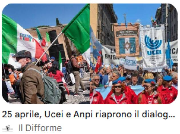 ANPI  Pagliarulo risponde alle critiche sull'incontro con i rappresentanti UCEI