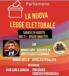 Festa dell'Unià  Crema 29  agosto 'Quale legge elettorale?  continua fino al 31 agosto