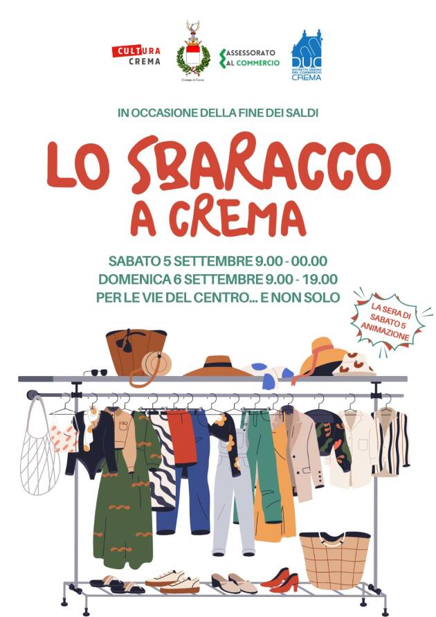 A Crema arriva 'Lo Sbaracco': il 5 e 6 settembre shopping e occasioni nel centro storico