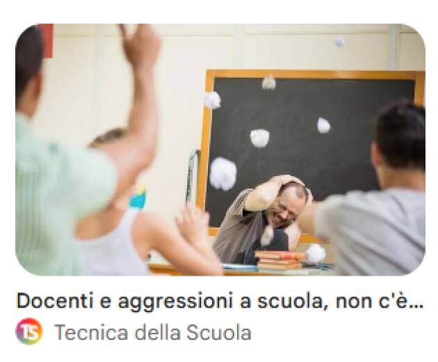 CNDDU  L’aumento di episodi di aggressività  verso personale scolastico va analizzato 