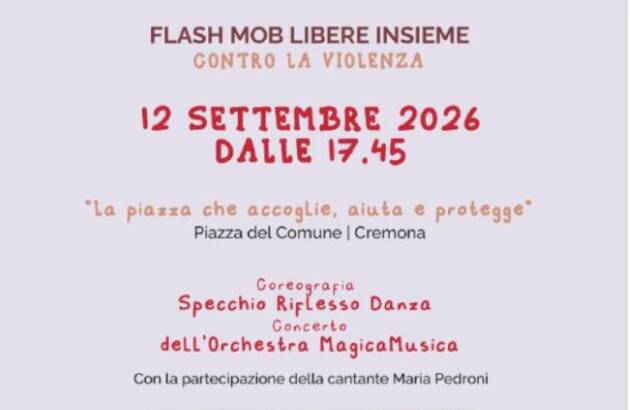 (CR) AIDA festeggia i 25 anni con FLASH MOB LIBERE INSIEME CONTRO LA VIOLENZA