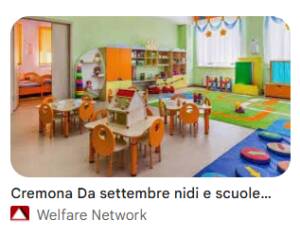 Il Comune di Cremona aderisce alla 'Misura Nidi Gratis Plus 2026/2027'