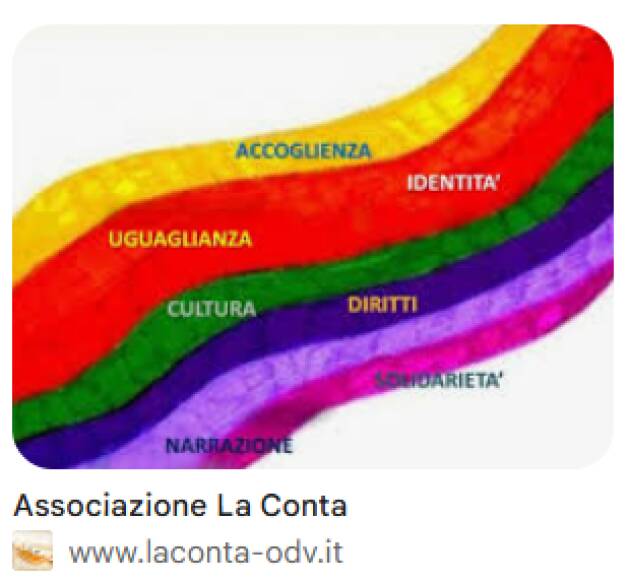 (MI) APPUNTAMENTI DAL 10 AL 25 SETTEMBRE 2026 DELL'ASSOCIAZIONE LA CONTA ODV